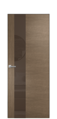 Дверь межкомнатная Ветро 14 Цвет Дуб Мускат Покрытие Шпон натуральный  Наличник Скрытый короб хром Цена 49450