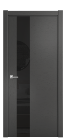 Дверь межкомнатная Ветро 14 Цвет Ясень Антрацит Покрытие Шпон крашеный  Наличник L 75 Цена 48775