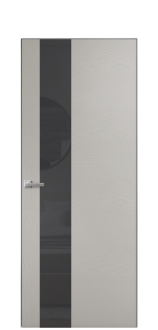 Дверь межкомнатная Ветро 14 Цвет Ясень Серый Шелк Покрытие Шпон крашеный  Наличник Скрытый короб хром Цена 47850