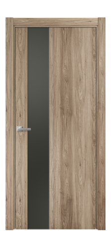 Дверь межкомнатная Ветро 14 Цвет Орех смоук Покрытие ПВХ ПОД ДЕРЕВО Наличник L 75 Цена 8700