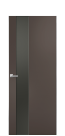 Дверь межкомнатная Ветро 14 Цвет Коричневый Покрытие Эмаль  Наличник Скрытый короб хром Цена 47048