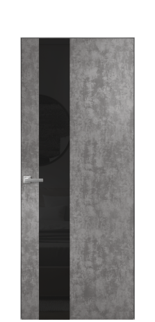 Дверь межкомнатная Vetro 14 Цвет Айс какао Покрытие ПВХ ФАКТУРНЫЕ Наличник Скрытый короб хром Цена 41000