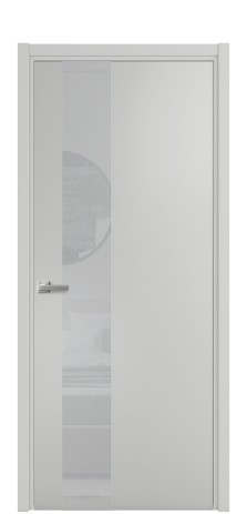 Дверь межкомнатная Ветро 14 Цвет Телегрей Покрытие Эмаль  Наличник L 50 Цена 46325