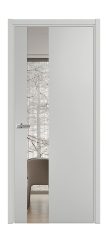 Дверь межкомнатная Vetro 14 Цвет Телегрей Покрытие Эмаль  Наличник L 50 Цена 45575