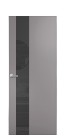 Дверь межкомнатная Vetro 14 Цвет Ирис Покрытие Эмаль  Наличник Скрытый короб хром Цена 45550