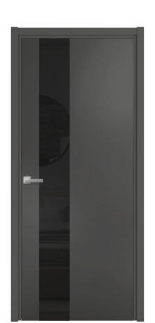 Дверь межкомнатная Ветро 14 Цвет Антрацит Покрытие Эмаль  Наличник L 50 Цена 47073