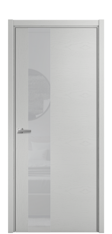 Дверь межкомнатная Ветро 14 Цвет Ясень Телегрей Покрытие Шпон крашеный  Наличник L 50 Цена 49525