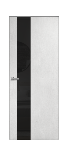 Дверь межкомнатная Vetro 14 Цвет Бетон известковый Покрытие ПВХ ORIGINAL Наличник Скрытый короб хром Цена 42010