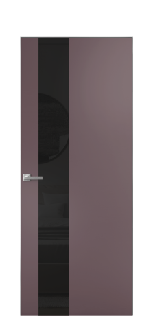Дверь межкомнатная Vetro 14 Цвет Лиловый Покрытие Эмаль  Наличник Скрытый короб хром Цена 61810