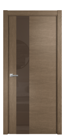 Дверь межкомнатная Vetro 14 Цвет Дуб Мускат Покрытие Шпон натуральный  Наличник L 75 Цена 51150