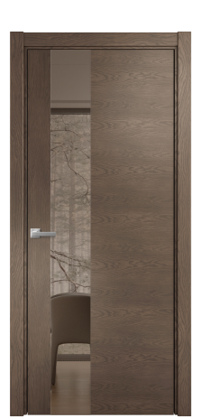 Дверь межкомнатная Vetro 14 Цвет Дуб Марракеш Покрытие Шпон натуральный  Наличник L 75 Цена 51650