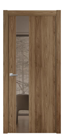 Дверь межкомнатная Vetro 14 Цвет Орех NY классический Покрытие ПВХ WOOD NATURAL Наличник L 75 Цена 31325