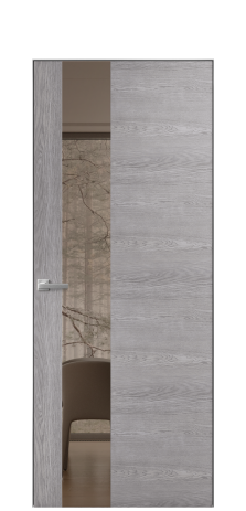 Дверь межкомнатная Vetro 14 Цвет Бетон серый Покрытие ПВХ ORIGINAL Наличник L 75 Цена 34050