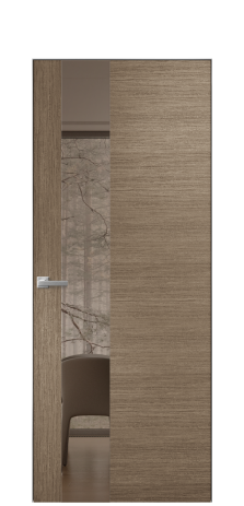 Дверь межкомнатная Vetro 14 Цвет Дуб Кофе Покрытие Шпон масло  Наличник Скрытый короб хром Цена 62350 Дверь межкомнатная Vetro 14 Цвет Дуб Кофе Покрытие Шпон масло  Наличник Скрытый короб хром Цена 62350