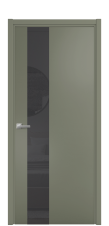 Дверь межкомнатная Vetro 14 Цвет Зеленый Покрытие Эмаль  Наличник L 50 Цена 44675