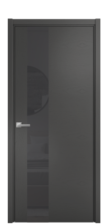 Дверь межкомнатная Vetro 14 Цвет Ясень Антрацит Покрытие Шпон крашеный  Наличник L 50 Цена 48025