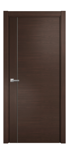 Дверь межкомнатная Ветро 17 Цвет Каштановый Орех Покрытие Шпон натуральный  Наличник L 75 Цена 55600