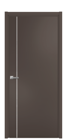 Дверь межкомнатная Vetro 17 Цвет Коричневый Покрытие Эмаль  Наличник L 50 Цена 46443