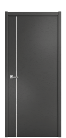 Дверь межкомнатная Ветро 17 Цвет Ясень Антрацит Покрытие Шпон крашеный  Наличник L 50 Цена 48175