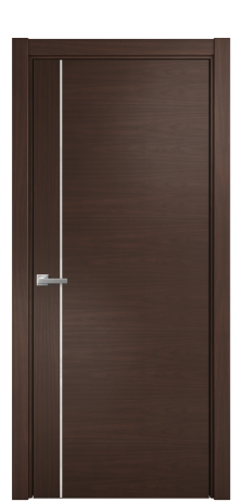 Дверь межкомнатная Vetro 17 Цвет Каштановый Орех Покрытие Шпон натуральный  Наличник L 75 Цена 55050