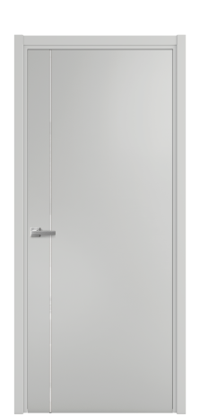 Дверь межкомнатная Vetro 17 Цвет Телегрей Покрытие Эмаль  Наличник L 50 Цена 44675