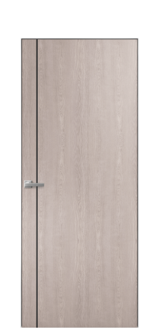 Дверь межкомнатная Slot 10-011 Цвет Дуб Имбирь Покрытие Шпон натуральный  Наличник Скрытый короб хром Цена 62960