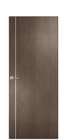 Дверь межкомнатная Slot 10-011 Цвет Дуб Марракеш Покрытие Шпон натуральный  Наличник Скрытый короб хром Цена 62960