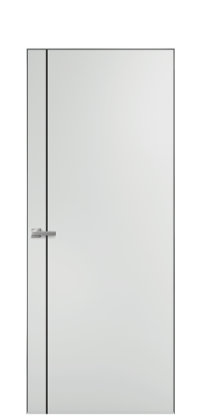 Дверь межкомнатная Slot 10-011 Цвет Облачный Покрытие Эмаль  Наличник Скрытый короб хром Цена 58660