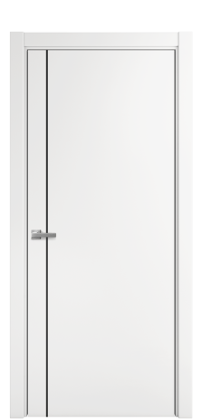 Дверь межкомнатная Slot 10-011 Цвет Белый Покрытие Эмаль  Наличник L 75 Цена 34825