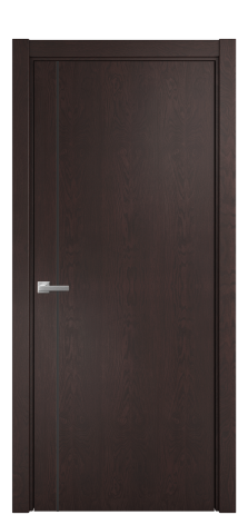 Дверь межкомнатная Слот 10-011 Цвет Мореный Дуб Покрытие Шпон натуральный  Наличник L 75 Цена 47350