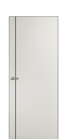 Дверь межкомнатная Slot 10-011 Цвет Лайт Грей Покрытие ПВХ SOFT (ПЭТ) Наличник Скрытый короб хром Цена 38100