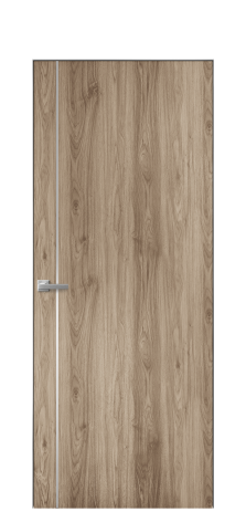 Дверь межкомнатная Slot 10-011 Цвет Орех смоук Покрытие ПВХ ПОД ДЕРЕВО Наличник Скрытый короб хром Цена 38100