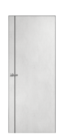 Дверь межкомнатная Slot 10-011 Цвет Бетон известковый Покрытие ПВХ ФАКТУРНЫЕ Наличник Скрытый короб хром Цена 38100