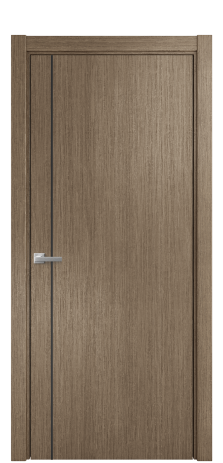 Дверь межкомнатная Slot 10-011 Цвет Дуб Кофе Покрытие Шпон масло  Наличник L 75 Цена 49975