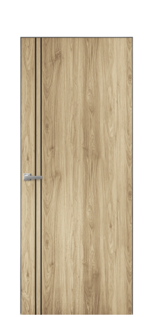 Дверь межкомнатная Slot 10-012 Цвет Орех NY светлый Покрытие ПВХ WOOD NATURAL Наличник Скрытый короб хром Цена 36910