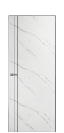 Дверь межкомнатная Slot 10-012 Цвет Monte white soft Покрытие ПВХ ORIGINAL Наличник Скрытый короб хром Цена 36910