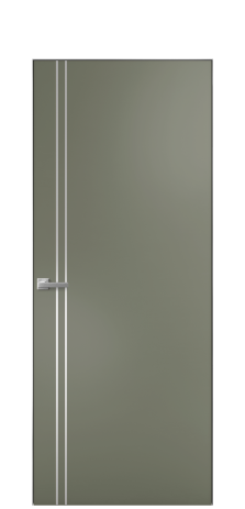 Дверь межкомнатная Slot 10-012 Цвет Зеленый Покрытие Эмаль  Наличник Скрытый короб хром Цена 58660