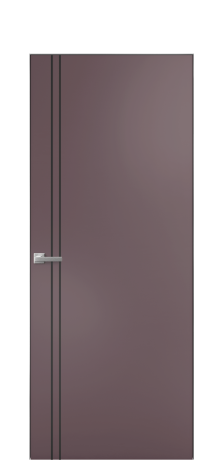 Дверь межкомнатная Slot 10-012 Цвет Лиловый Покрытие Эмаль  Наличник Скрытый короб хром Цена 58660
