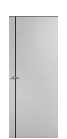 Дверь межкомнатная Slot 10-012 Цвет Ясень Телегрей Покрытие Шпон крашеный  Наличник Скрытый короб хром Цена 61110