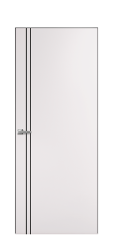 Дверь межкомнатная Slot 10-012 Цвет Крем Покрытие Эмаль  Наличник Скрытый короб хром Цена 58660