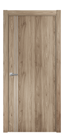 Дверь межкомнатная Слот 10-012 Цвет Орех смоук Покрытие ПВХ ПОД ДЕРЕВО Наличник L 75 Цена 31200