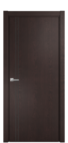 Дверь межкомнатная Слот 10-012 Цвет Мореный Дуб Покрытие Шпон натуральный  Наличник L 75 Цена 47350