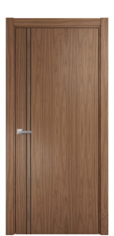 Дверь межкомнатная Слот 10-012 Цвет Американский Орех Покрытие Шпон натуральный  Наличник L 75 Цена 51900