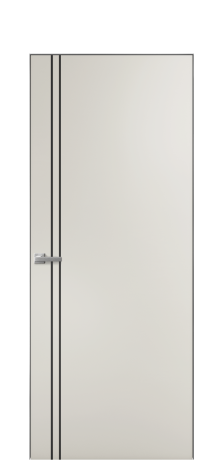Дверь межкомнатная Slot 10-012 Цвет Дымчатый Покрытие Эмаль  Наличник Скрытый короб хром Цена 41500