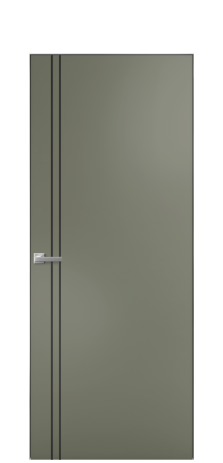 Дверь межкомнатная Slot 10-012 Цвет Зеленый Покрытие Эмаль  Наличник Скрытый короб хром Цена 39383