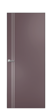 Дверь межкомнатная Slot 10-012 Цвет Лиловый Покрытие Эмаль  Наличник Скрытый короб хром Цена 39383