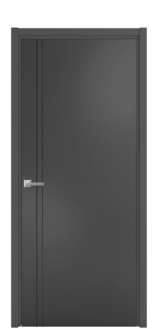 Дверь межкомнатная Слот 10-012 Цвет Антрацит Покрытие Эмаль  Наличник L 50 Цена 39408