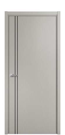 Дверь межкомнатная Слот 10-012 Цвет Ясень Серый Шелк Покрытие Шпон крашеный  Наличник L 50 Цена 44475