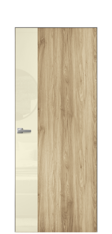 Дверь межкомнатная Vetro 19 Цвет Орех NY светлый Покрытие ПВХ WOOD NATURAL Наличник Скрытый короб хром Цена 42010