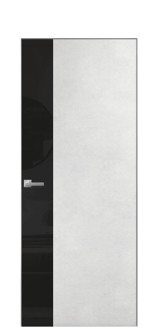 Дверь межкомнатная Vetro 19 Цвет Бетон известковый Покрытие ПВХ ORIGINAL Наличник Скрытый короб хром Цена 42010